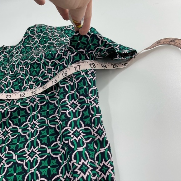 NWOT J. Crew 100% Silk Latticework Swoop Dress - Picture 6 of 11